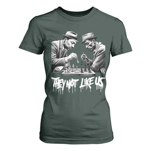MLK And Malcolm X T Shirt For Women They Not Like Us African American Heritage Gift TS12 Dark Forest Green Print Your Wear