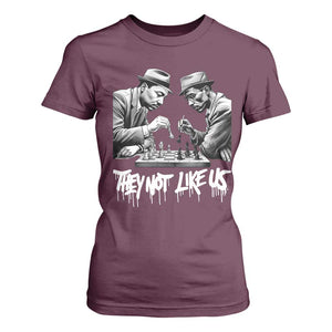 MLK And Malcolm X T Shirt For Women They Not Like Us African American Heritage Gift TS12 Maroon Print Your Wear