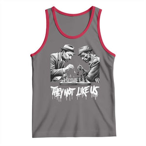MLK And Malcolm X Tank Top They Not Like Us African American Heritage Gift TS12 Deep Heather Red Print Your Wear