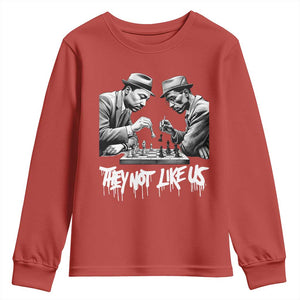 MLK And Malcolm X Youth Sweatshirt They Not Like Us African American Heritage Gift TS12 Red Print Your Wear