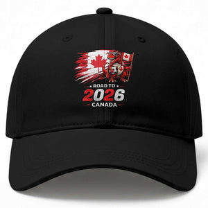 Funny Canada Soccer Dinosaur Baseball Cap Road To 2026 TS12 Print Your Wear