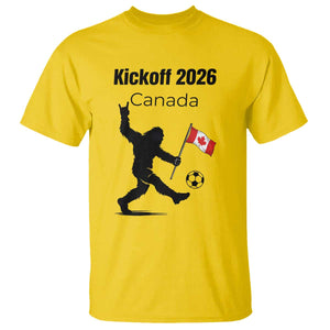 Funny Bigfoot Canada Soccer T Shirt Kickoff 2026 TS12 Daisy Print Your Wear