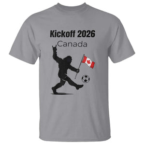 Funny Bigfoot Canada Soccer T Shirt Kickoff 2026 TS12 Sport Gray Print Your Wear