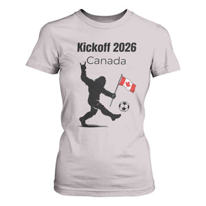 Funny Bigfoot Canada Soccer T Shirt For Women Kickoff 2026 TS12 Ice Gray Print Your Wear