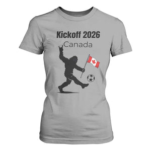 Funny Bigfoot Canada Soccer T Shirt For Women Kickoff 2026 TS12 Sport Gray Print Your Wear