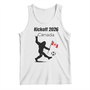 Funny Bigfoot Canada Soccer Tank Top Kickoff 2026 TS12 White Print Your Wear