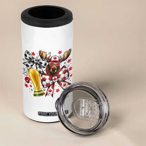 Proud Canada Soccer 2026 4 in 1 Can Cooler Tumbler Canadian Football Fan TS12 Print Your Wear