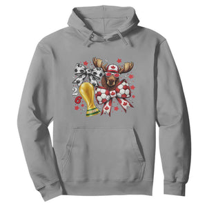 Proud Canada Soccer 2026 Hoodie Canadian Football Fan TS12 Sport Gray Print Your Wear