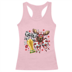 Proud Canada Soccer 2026 Racerback Tank Top Canadian Football Fan TS12 Light Pink Print Your Wear