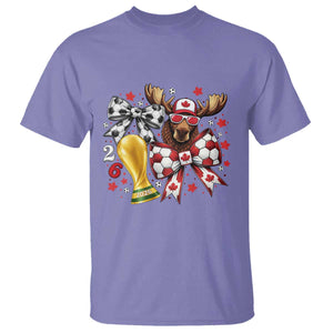 Proud Canada Soccer 2026 T Shirt Canadian Football Fan TS12 Violet Print Your Wear