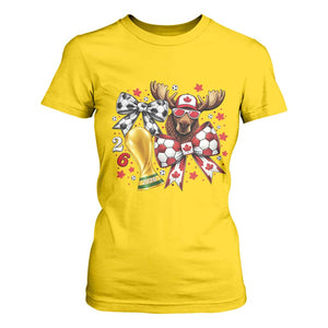 Proud Canada Soccer 2026 T Shirt For Women Canadian Football Fan TS12 Daisy Print Your Wear