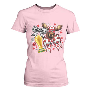 Proud Canada Soccer 2026 T Shirt For Women Canadian Football Fan TS12 Light Pink Print Your Wear