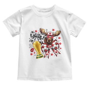 Proud Canada Soccer 2026 Toddler T Shirt Canadian Football Fan TS12 White Print Your Wear