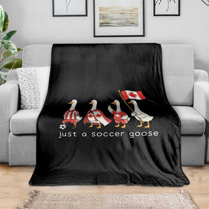 Funny Just A Soccer Goose Throw Blanket Canada Soccer Lover TS12 Print Your Wear