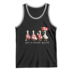 Funny Just A Soccer Goose Tank Top Canada Soccer Lover TS12 Black Athletic Heather Print Your Wear