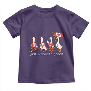 Funny Just A Soccer Goose Toddler T Shirt Canada Soccer Lover TS12 Purple Print Your Wear