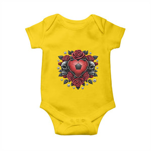 Skeleton Soccer Player Baby Onesie Valentine Day Gift TS12 Daisy Print Your Wear