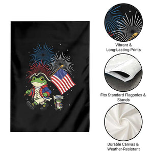Funny Patriotic Frog Garden Flag Celebrating 250 Years Of Freedom TS12 Print Your Wear