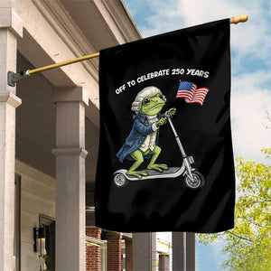 Funny Patriotic Frog Garden Flag Off To Celebrate 250 Years Of Freedom TS12 Print Your Wear