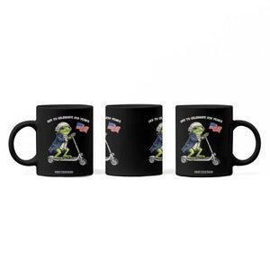 Funny Patriotic Frog Coffee Mug Off To Celebrate 250 Years Of Freedom TS12 Print Your Wear