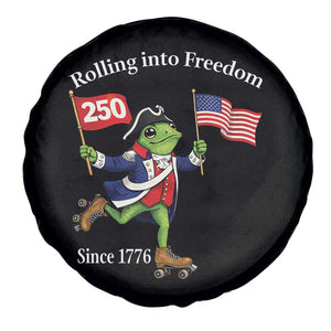 Funny Patriotic Frog Spare Tire Cover Rolling Into 250 Years Of Liberty TS12 Print Your Wear