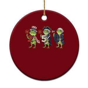 Proud American Frog Ceramic Ornament Celebrating 250 Years Of Freedom TS12 1pc Red Print Your Wear