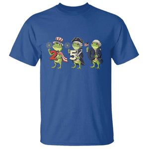 Proud American Frog T Shirt Celebrating 250 Years Of Freedom TS12 Royal Blue Print Your Wear