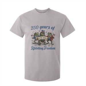 Funny Frog 250 Years Of Ribbiting Freedom T Shirt For Kid TS12 Ice Gray Print Your Wear