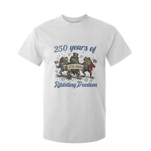 Funny Frog 250 Years Of Ribbiting Freedom T Shirt For Kid TS12 White Print Your Wear