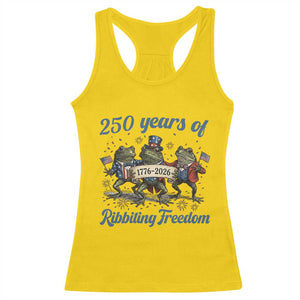 Funny Frog 250 Years Of Ribbiting Freedom Racerback Tank Top TS12 Daisy Print Your Wear