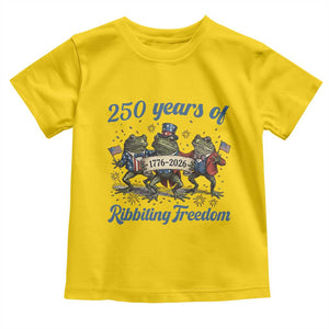 Funny Frog 250 Years Of Ribbiting Freedom Toddler T Shirt TS12 Daisy Print Your Wear