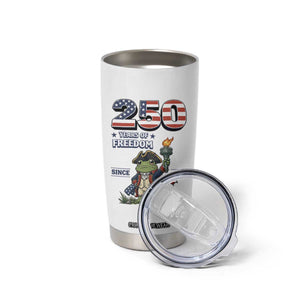 Patriotic Frog Raising The Torch Tumbler Cup 250 Years Of Freedom TS12 Print Your Wear