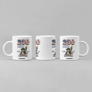 Patriotic Frog Raising The Torch Coffee Mug 250 Years Of Freedom TS12 Print Your Wear