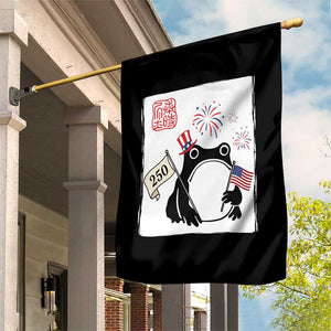 Funny Patriotic Grumpy Frog 250th Anniversary USA Garden Flag TS12 Print Your Wear