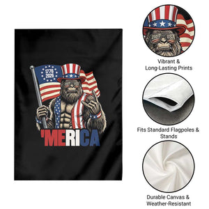 Funny Patriotic Bigfoot Merica Rock Garden Flag USA 250th Anniversary TS12 Print Your Wear