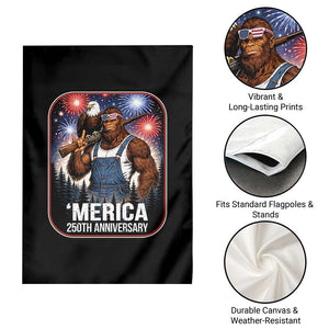 Funny Bigfoot America 250 Years Of American Freedom Garden Flag TS12 Print Your Wear