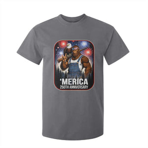 Funny Bigfoot America 250 Years Of American Freedom T Shirt For Kid TS12 Charcoal Print Your Wear