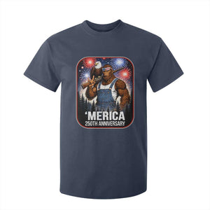 Funny Bigfoot America 250 Years Of American Freedom T Shirt For Kid TS12 Navy Print Your Wear