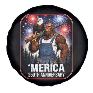 Funny Bigfoot America 250 Years Of American Freedom Spare Tire Cover TS12 Print Your Wear