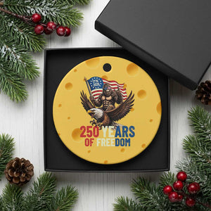 Funny Patriotic Bigfoot Ceramic Ornament 250 Years Of American Freedom TS12 1pc Yellow Cheese Print Your Wear