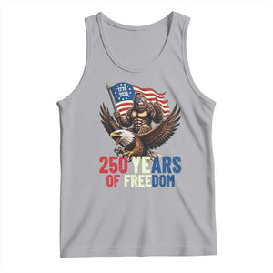 Funny Patriotic Bigfoot Tank Top 250 Years Of American Freedom TS12 Athletic Heather Print Your Wear