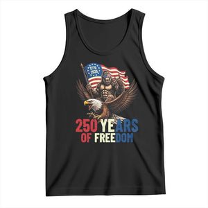Funny Patriotic Bigfoot Tank Top 250 Years Of American Freedom TS12 Black Print Your Wear