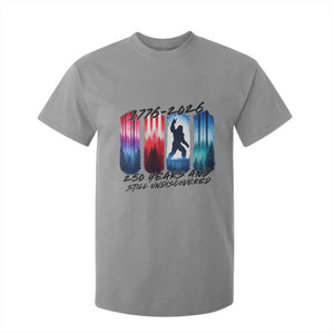 Funny Patriotic Bigfoot T Shirt For Kid 250 Years And Still Undiscovered TS12 Sport Gray Print Your Wear