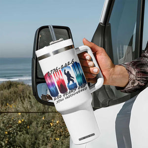 Funny Patriotic Bigfoot Tumbler With Handle 250 Years And Still Undiscovered TS12 Print Your Wear