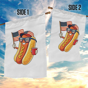 Funny Patriotic Hotdog Garden Flag USA 250th Anniversary TS12 Print Your Wear