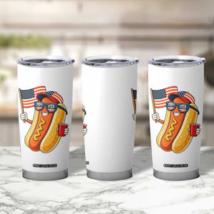 Funny Patriotic Hotdog Tumbler Cup USA 250th Anniversary TS12 Print Your Wear