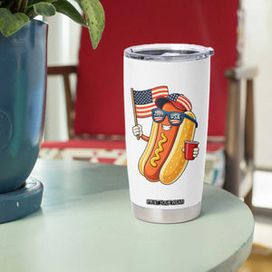 Funny Patriotic Hotdog Tumbler Cup USA 250th Anniversary TS12 Print Your Wear