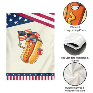 Funny Patriotic Hotdog Garden Flag USA 250th Anniversary TS12 Print Your Wear
