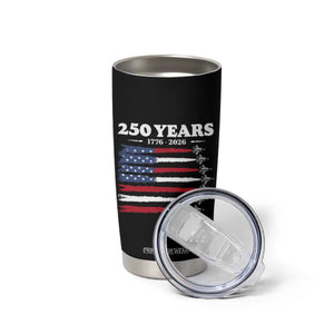 American Flag Fighter Jets Tumbler Cup USA 250 Years Of Freedom TS12 Print Your Wear