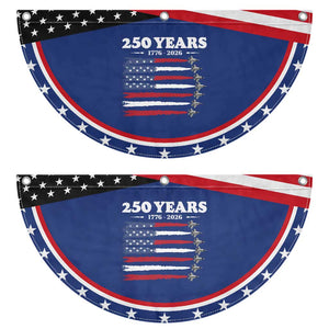 American Flag Fighter Jets Patriotic Fan Flag USA 250 Years Of Freedom
